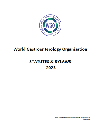 World Gastroenterology Organisation Statutes Bylaws 2023
